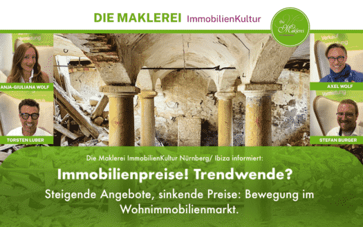 Immobilienpreise! Trendwende? Steigende Angebote, sinkende Preise: Bewegung im Wohnimmobilienmarkt.